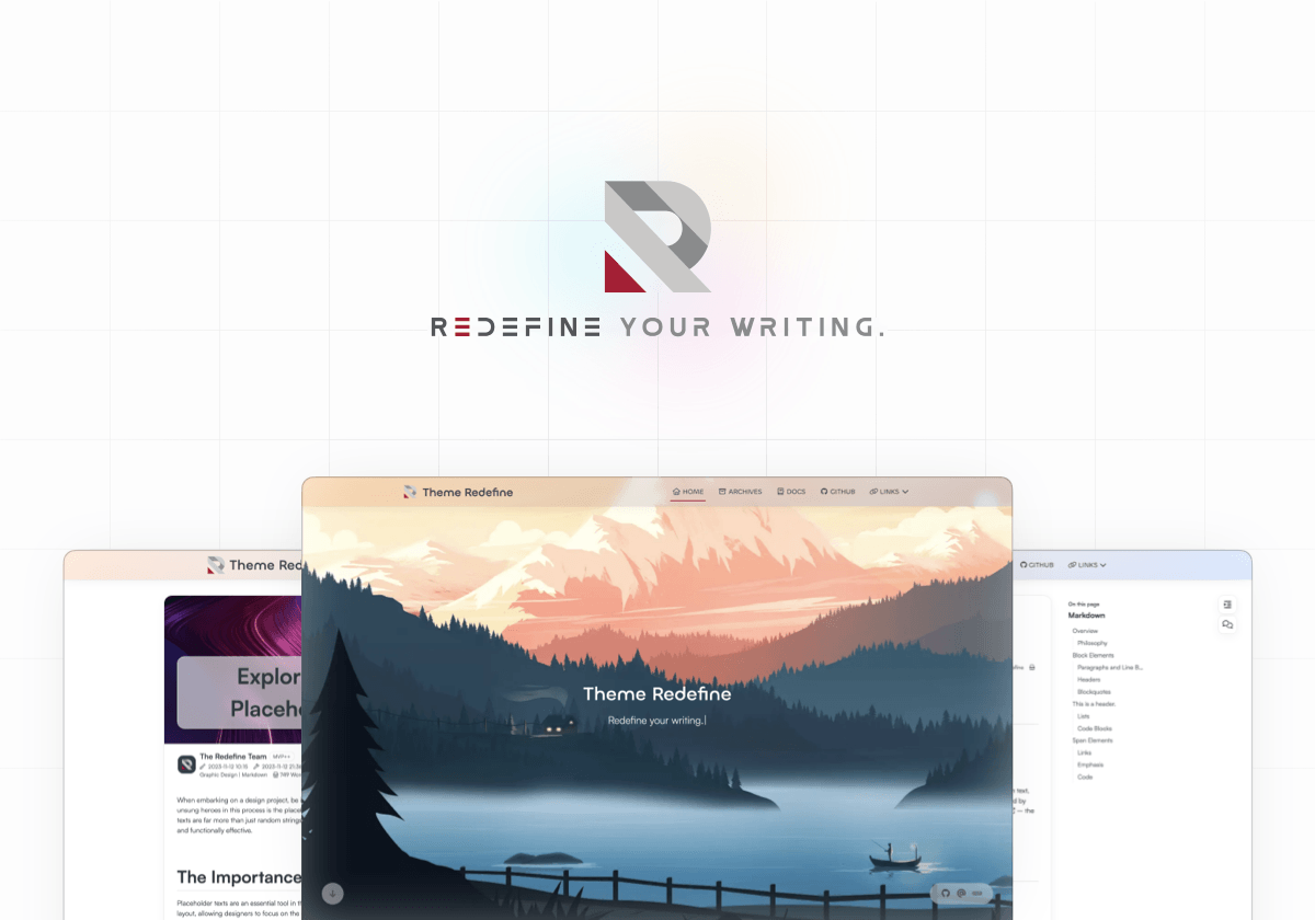 hexo-theme-redefine preview